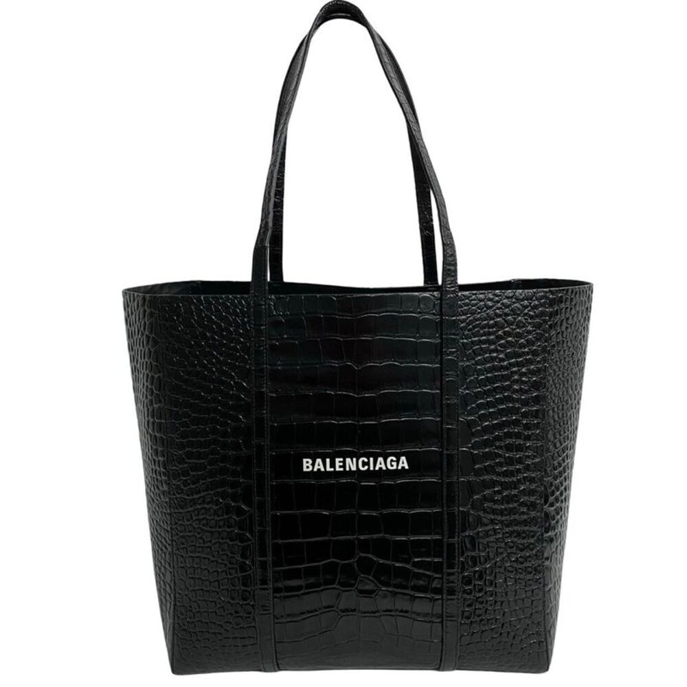 Balenciaga Leather Everyday Tote Bag Black - Picture 2 of 6